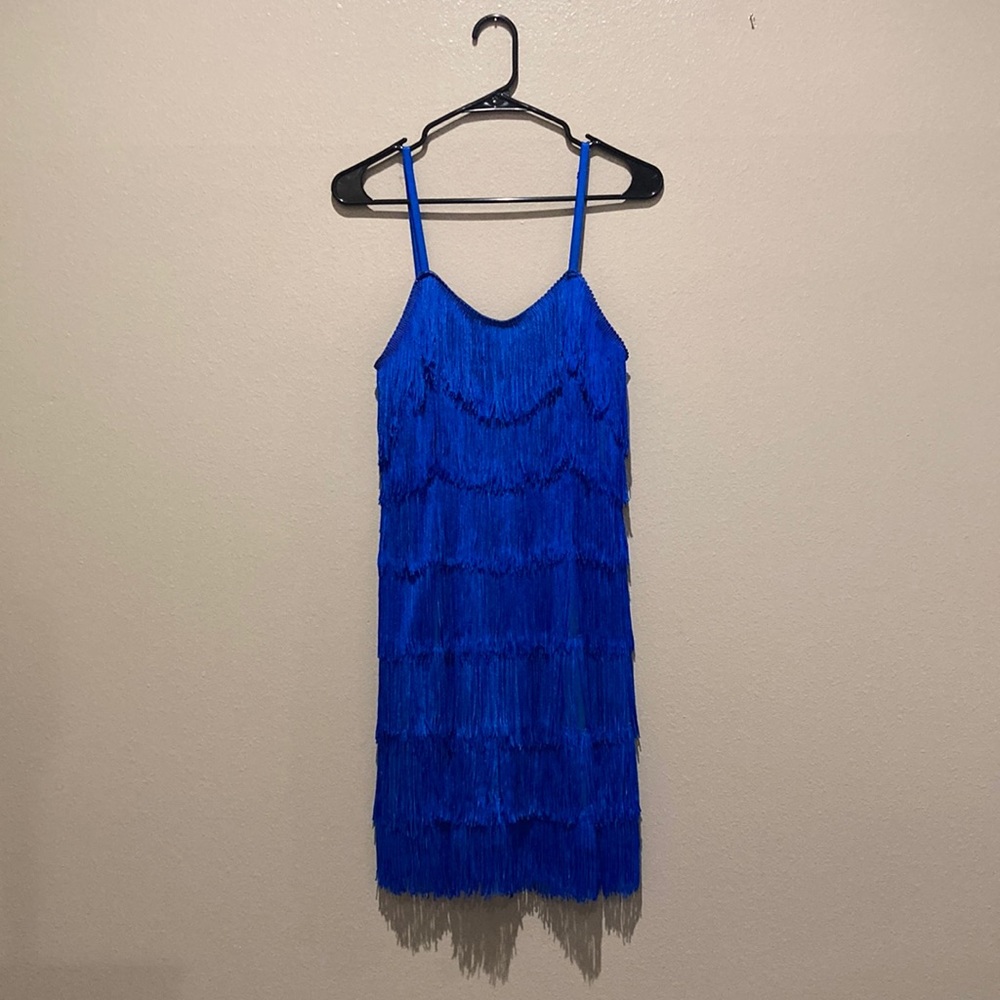 the original cheryl creations blue flapper dress, size L